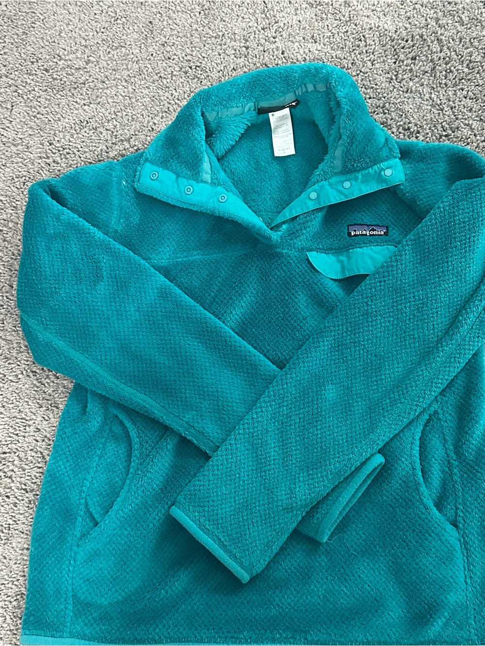 Patagonia Teal Pullover Fleece Jacket